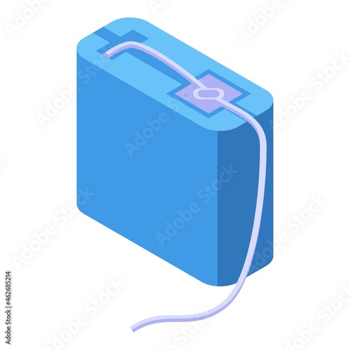Dental floss box icon isometric vector. Tooth brush. Dentist hygiene