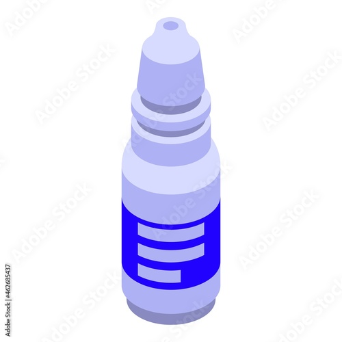 Dentist oil tank icon isometric vector. Mouth tooth. Baby paste