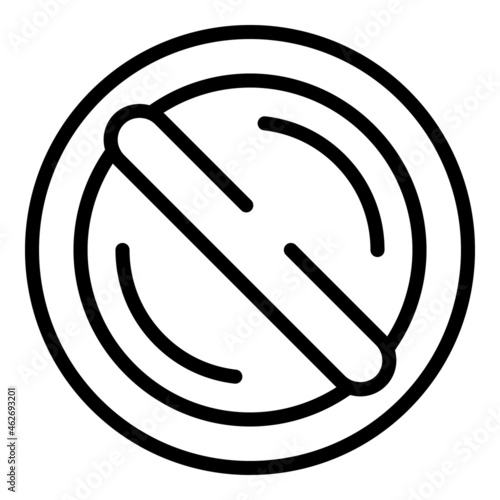 Stop theft icon outline vector. Fraud secure. Cyber key