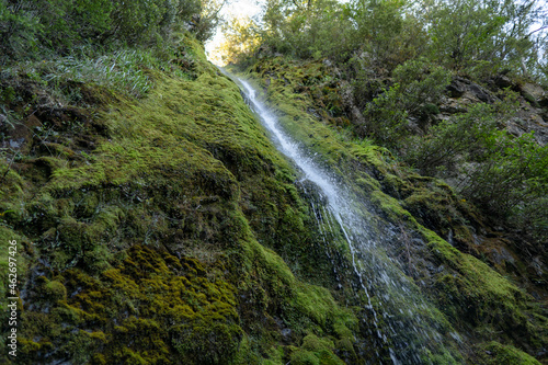 Dog Stream Waterfall near Hanmer Springs  New Zealand
