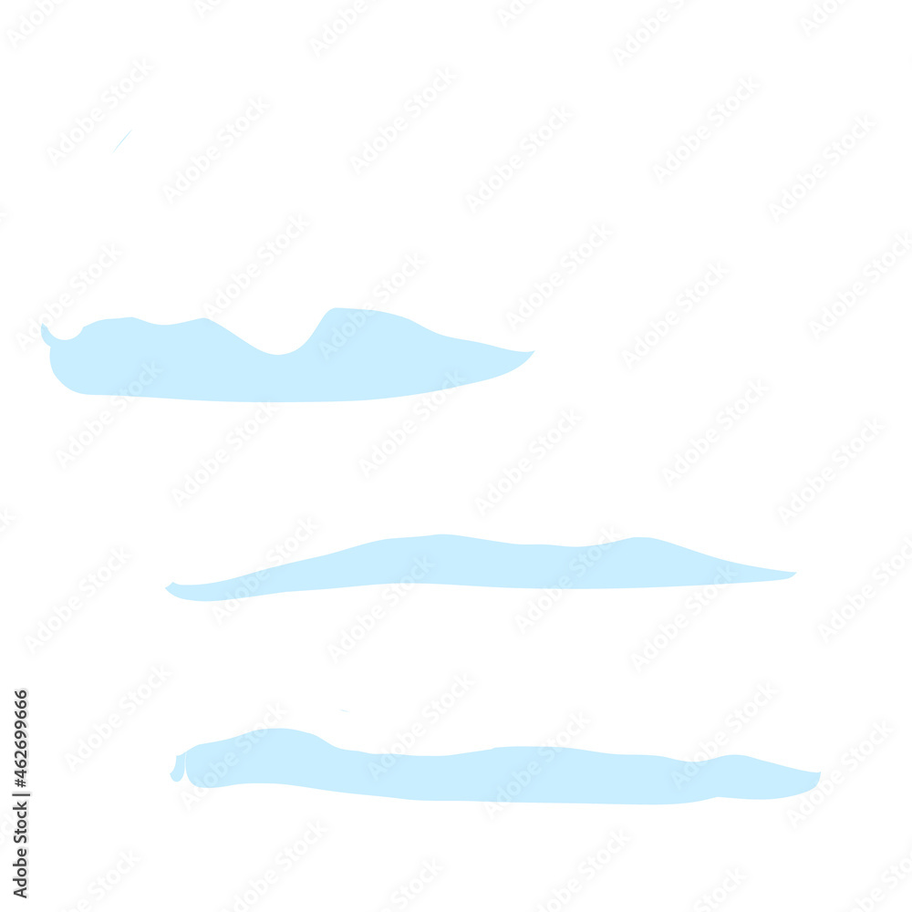 set of town flat snow drift vector illustration clipart