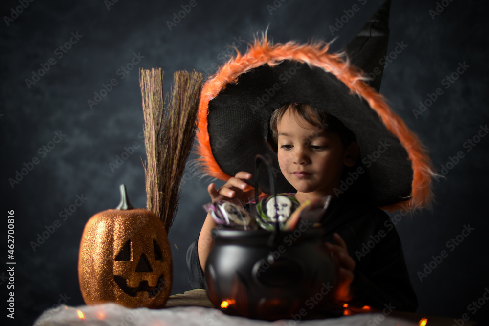 young child dressed as a wizard ifor halloween young child dressed as a wizard ifor halloween