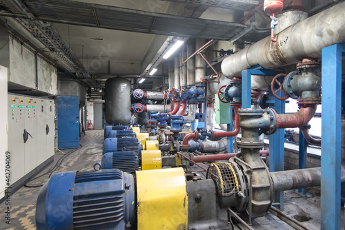 Some old pumps with motors
