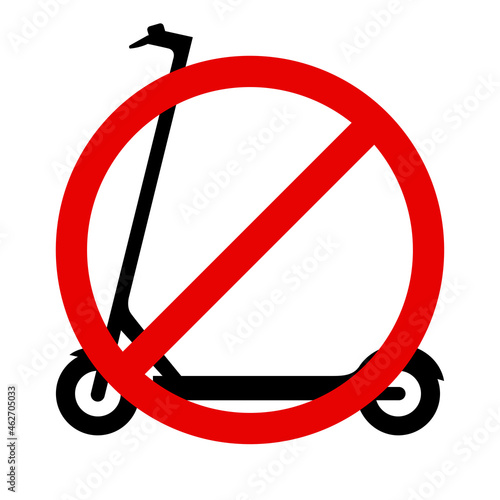 E-scooter icon. Motorized or electric scooter. Vector Illustration