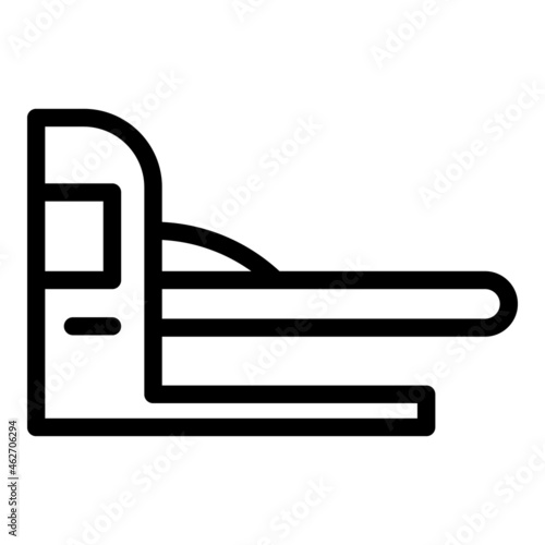 Mri scanner icon outline vector. Magnetic resonance. Ct scan