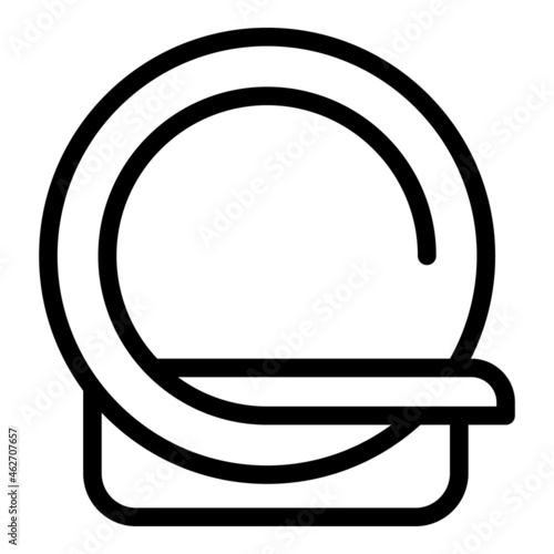 Mri diagnosis icon outline vector. Magnetic resonance. Medical scanner