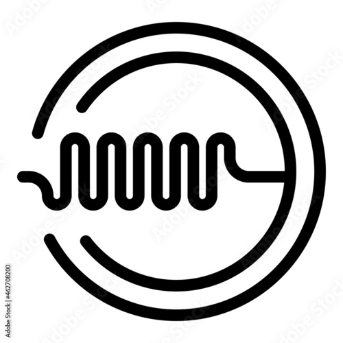 Radiologist mri icon outline vector. Magnetic resonance. Medical scanner