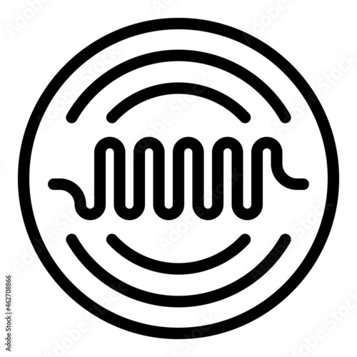 Nurse mri icon outline vector. Medical scanner. Cancer machine