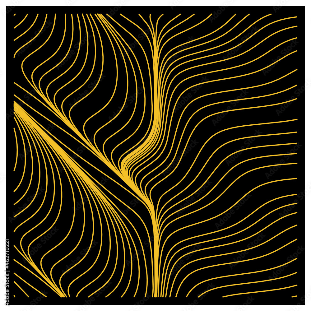 Gold lines on black template tile svg vector illustration