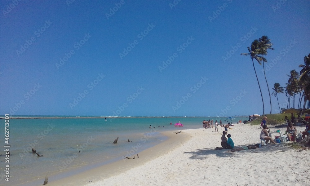 people on the beach