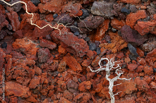 Red beach on Santorini Island, Greece