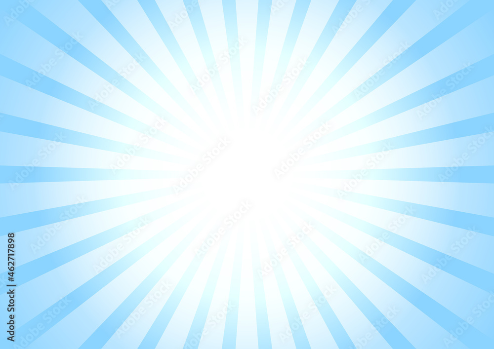 ブルーグラデーションの集中線 背景素材イラスト Blue Gradation Concentrated Line Background Material Illustration Stock Vector Adobe Stock