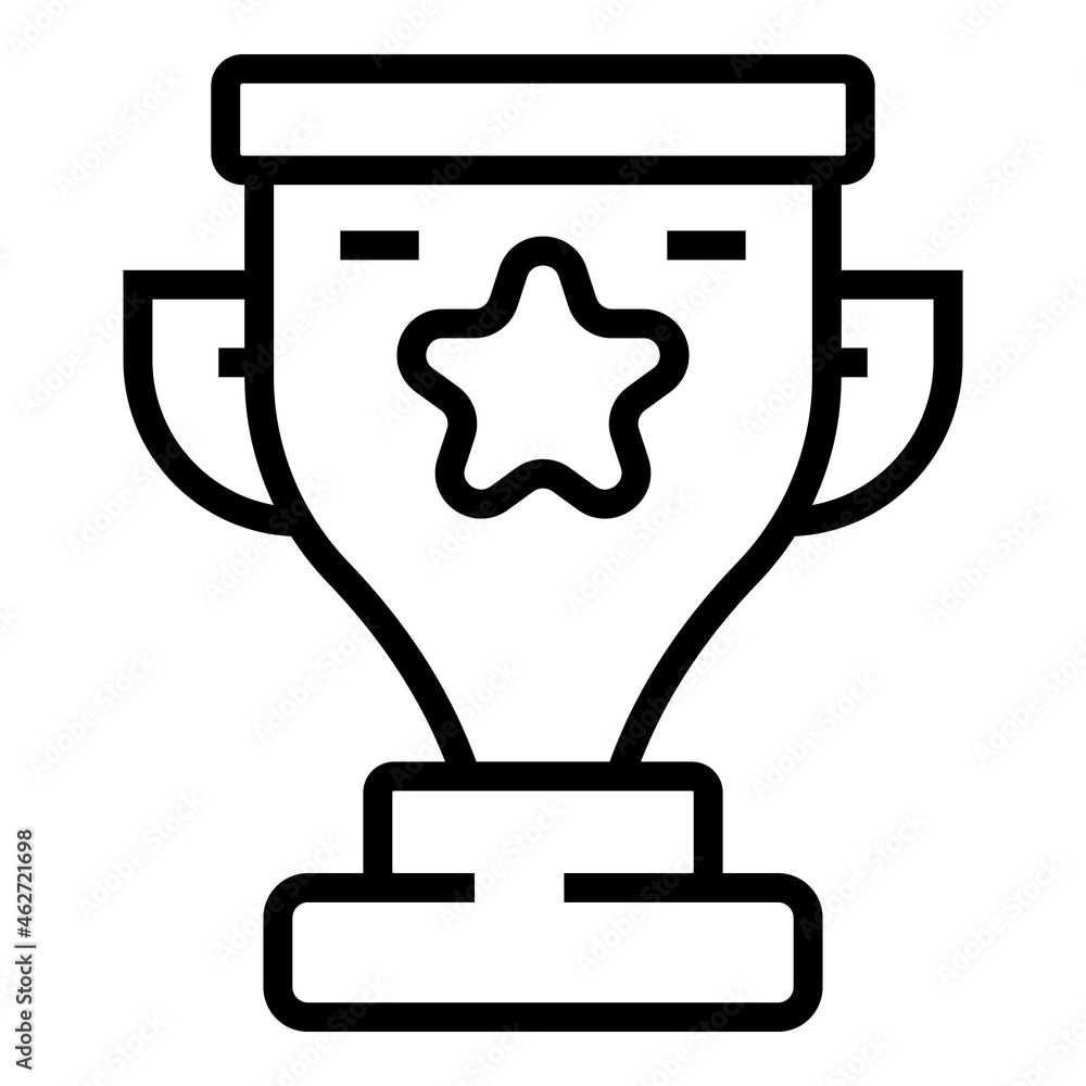 Training cup icon outline vector. Online laptop. Seminar graduation Training cup icon outline vector. Online laptop. Seminar graduation