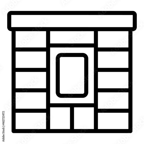 Street parcel locker icon outline vector. Express order. Delivery service