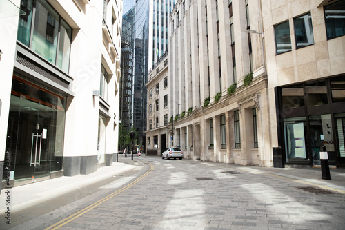 UK, England, London, Empty street in middle of city photo