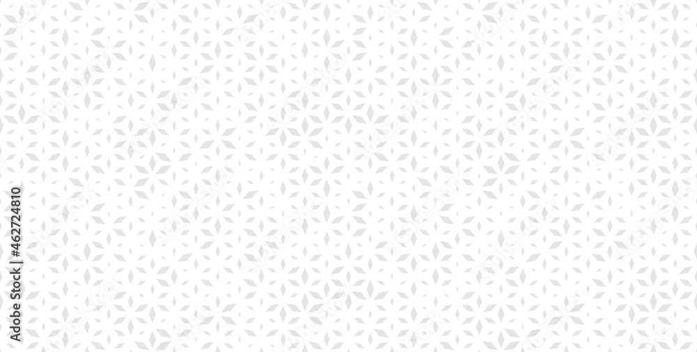 Subtle vector seamless pattern with small diamond shapes, floral silhouettes. Modern minimalist white and gray background with halftone effect, randomly scattered shapes. Simple trendy geo design Subtle vector seamless pattern with small diamond shapes, floral silhouettes. Modern minimalist white and gray background with halftone effect, randomly scattered shapes. Simple trendy geo design