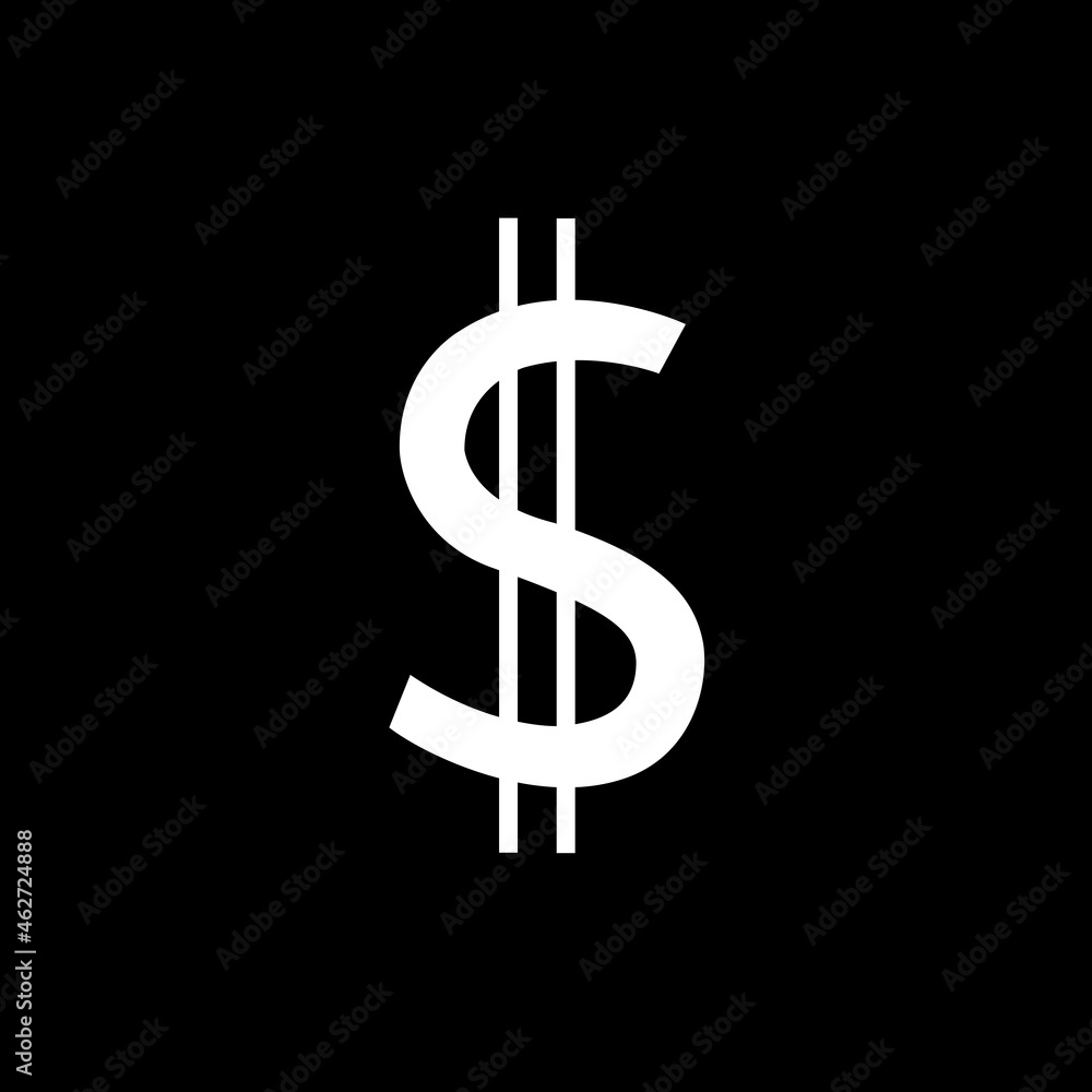 Dollar icon isolated on background. Trendy dollar icon in flat style. Template for app, ui and logo, vector illustration, eps 10 Dollar icon isolated on background. Trendy dollar icon in flat style. Template for app, ui and logo, vector illustration, eps 10