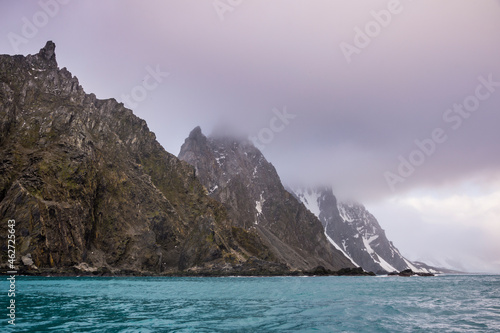 Rugged coastline of Elephant Island photo