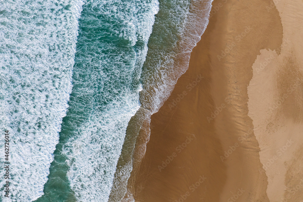 Portugal, Algarve, Drone view of Praia do Amado beach Portugal, Algarve, Drone view of Praia do Amado beach
