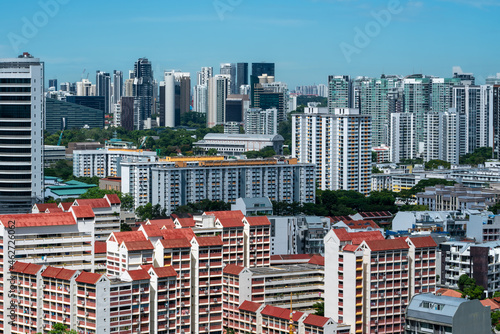 Residential cityscape of Singapore. photo