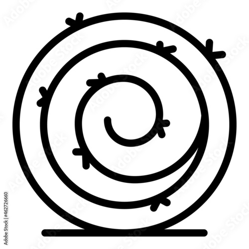 Farm bale icon outline vector. Hay straw. Wheat pile