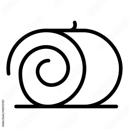 Dry bale icon outline vector. Hay straw. Farm grass