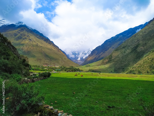 landscape with mountains and sky