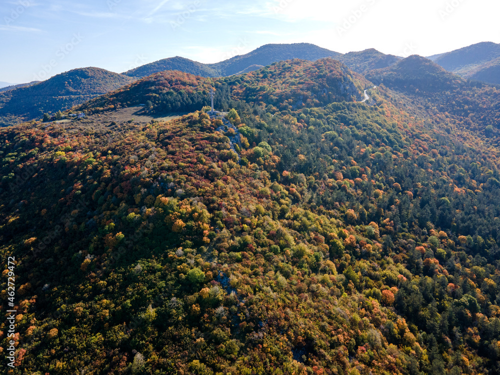 Autumn Landscape of Balkan Mountains near town of Vratsa, Bulgaria