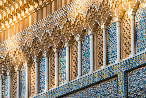 Morocco, Fes-Meknes, Fes, Ornate gate of Dar al-Makhzen palace photo