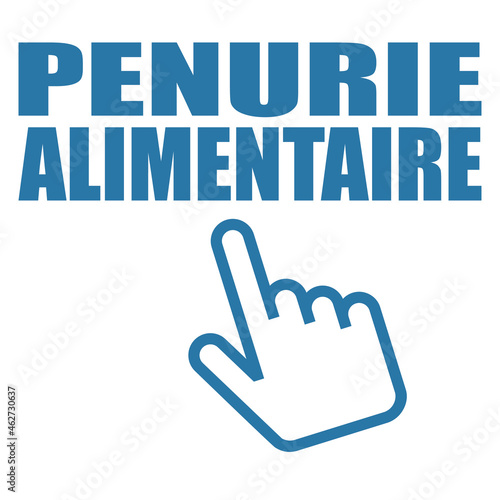 Logo pénurie alimentaire.