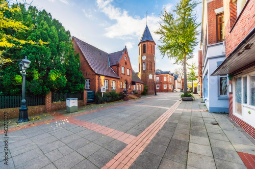 Small town buildings photo