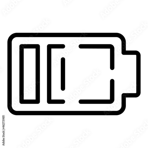 Low man energy icon outline vector. Panic attack. Mental fear