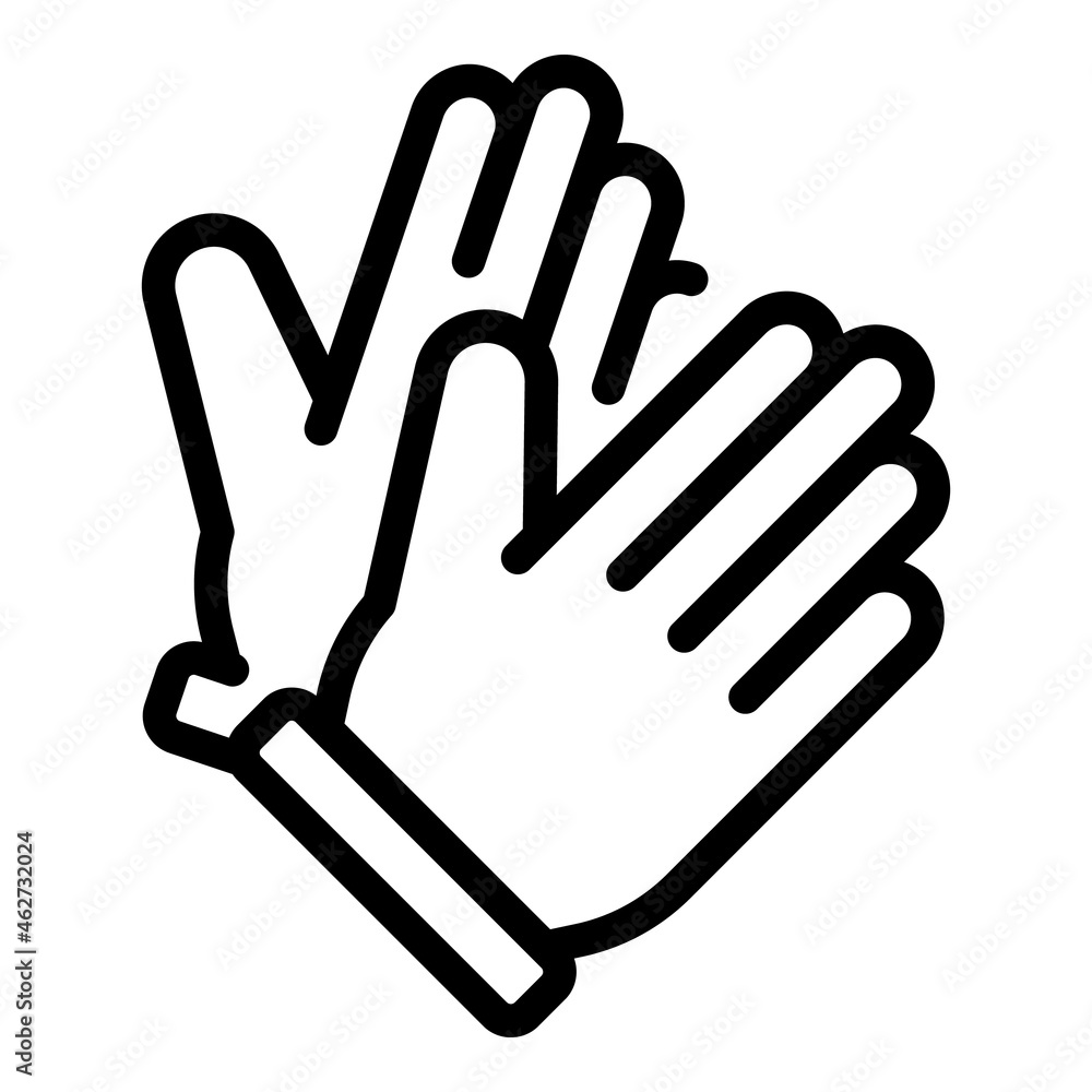 Lab gloves icon outline vector. Medical research. Computer test Lab gloves icon outline vector. Medical research. Computer test