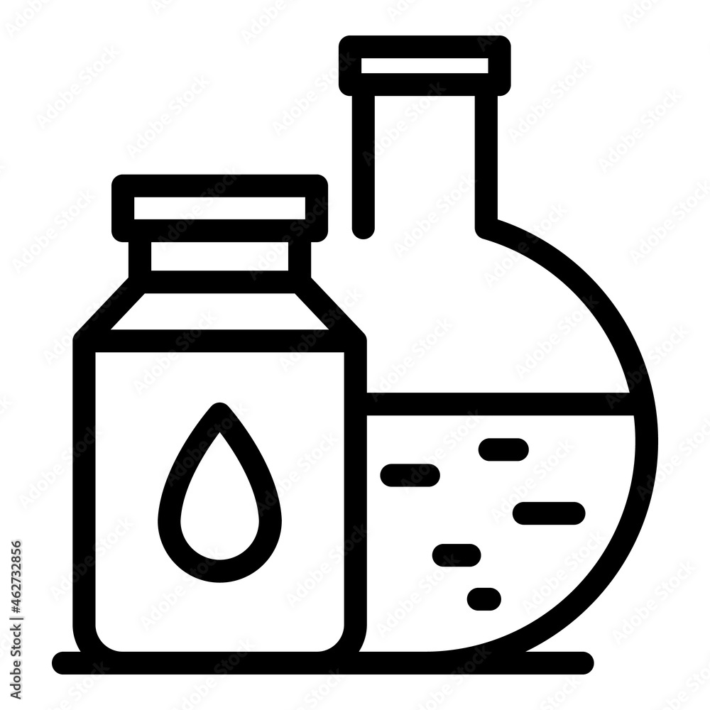 Lab equipment icon outline vector. Science research. Chemistry tool Lab equipment icon outline vector. Science research. Chemistry tool
