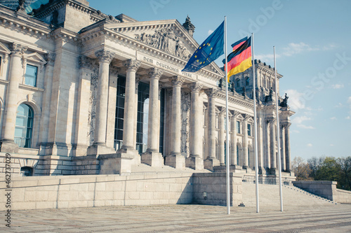 Germany, Berlin, Facade of Reichstag