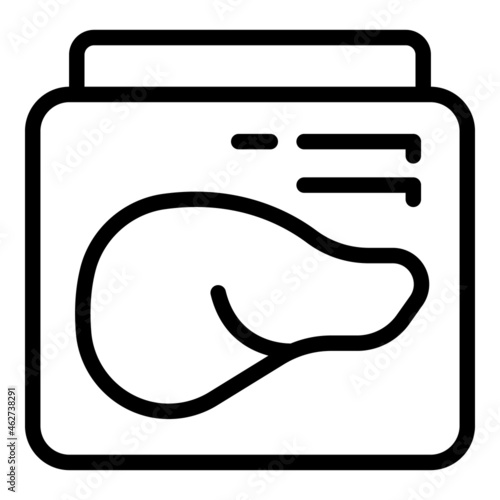 Spleen examination icon outline vector. Xray machine. Healthcare mri