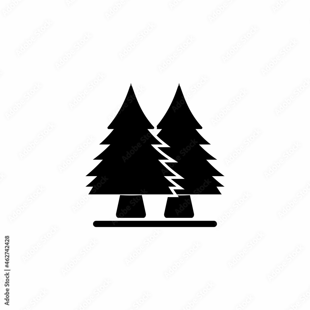 Obraz premium tree icon, tree vector sign symbol