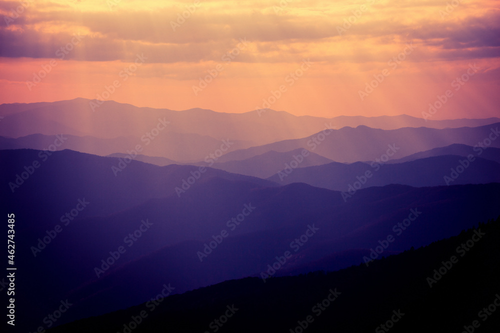 USA, Tennessee, Great Smoky MountainsÔøΩat misty dawn USA, Tennessee, Great Smoky MountainsÔøΩat misty dawn