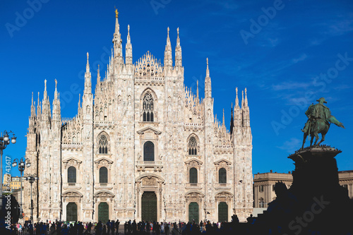 Italy, Milan, Facade ofÔøΩMilan Cathedral photo