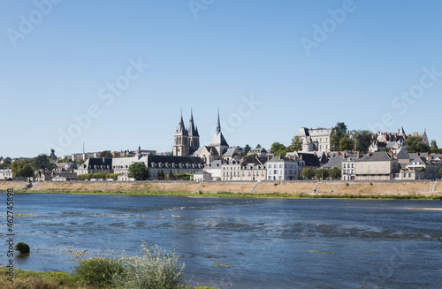 France,ÔøΩCentre-ValÔøΩdeÔøΩLoire, Blois, Clear sky over riverside city in Loire Valley photo