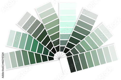 Color palette mint swatches. Pastel soft. Graphic concept. Design template. Art decor. Vector illustration. Stock image.