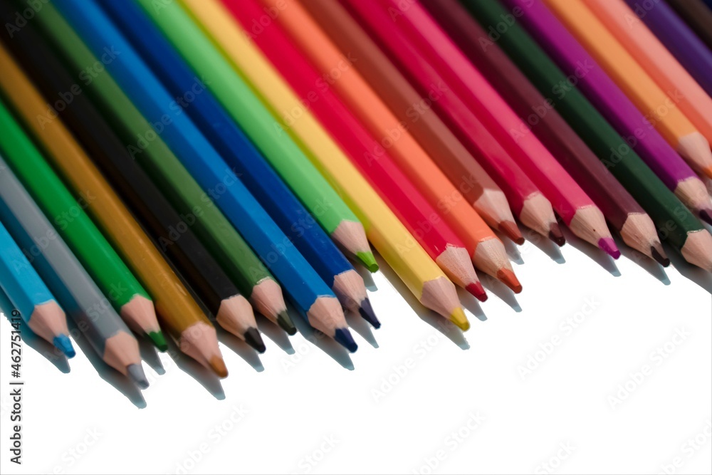 Art, Colors, Pencils, Rainbow, Table 