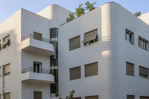 Israel, Tel Aviv, White City, Rothschild Boulevard, Bauhaus style photo