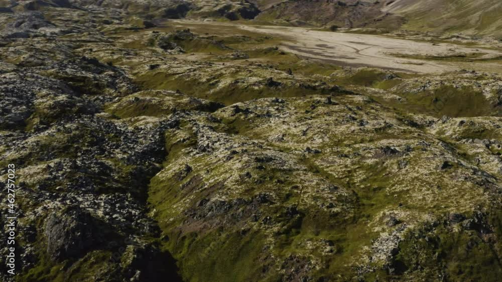 Tracking aerial shot over the harsh and foreboding landscapes of Snaefellsnes Peninsula, Iceland Tracking aerial shot over the harsh and foreboding landscapes of Snaefellsnes Peninsula, Iceland