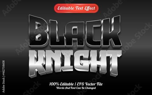 Black knight text effect