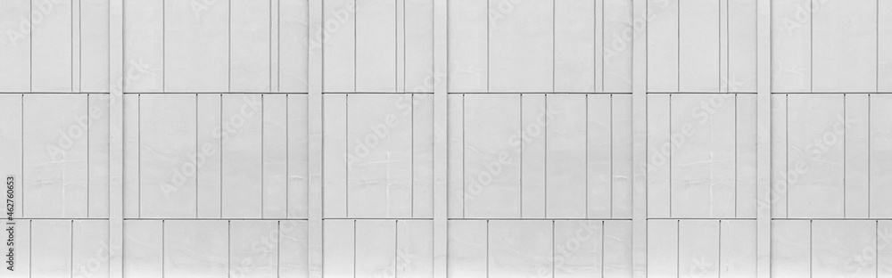 Panorama of White concrete exterior wall with stripes pattern and texture background seamless Panorama of White concrete exterior wall with stripes pattern and texture background seamless
