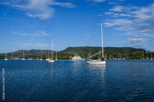 Boats Anchored in Luperon Bay 933 photo