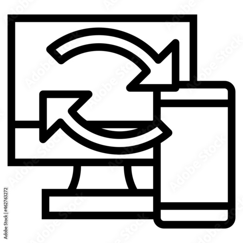 synchronization line icon