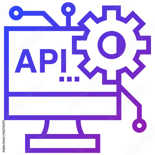 API gradient icon