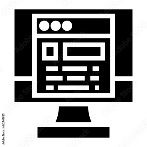 front glyph icon
